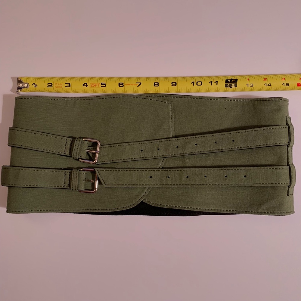 ❌SOLD❌ Lovers + Friends Lincoln belt olive green - Picture 5 of 7